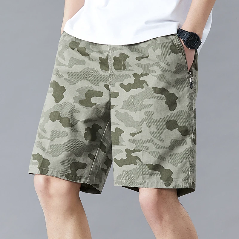 Quality Men\'s Camo Casual Shorts Y2K Print Camouflage Short Pants Summer Male Running Relaxed Fit Plus Size Board Shorts