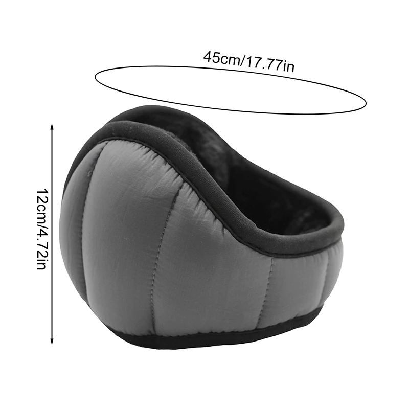 1PC Fashion Collapsible Warm Earmuffs Windproof Unisex Earmuffs Solid Color Plush Ear Muff Outdoor Cold-proof Ear Warmers