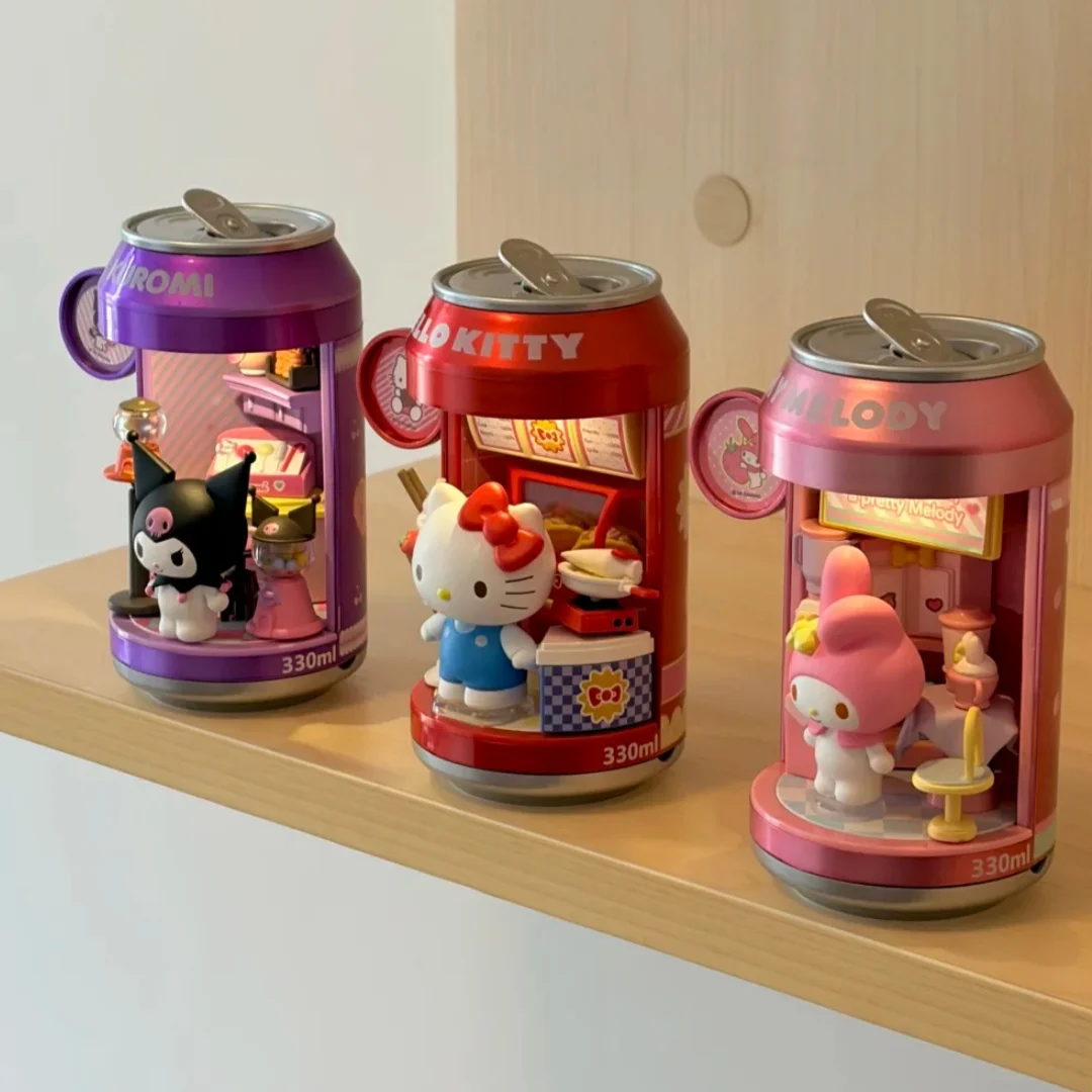 Auf Lager Original Sanrio Blind Box Soda Can Dessert Shop Serie Echte Kreative Beleuchtete Dekoration Sammlerstücke Geschenke – Detail 4