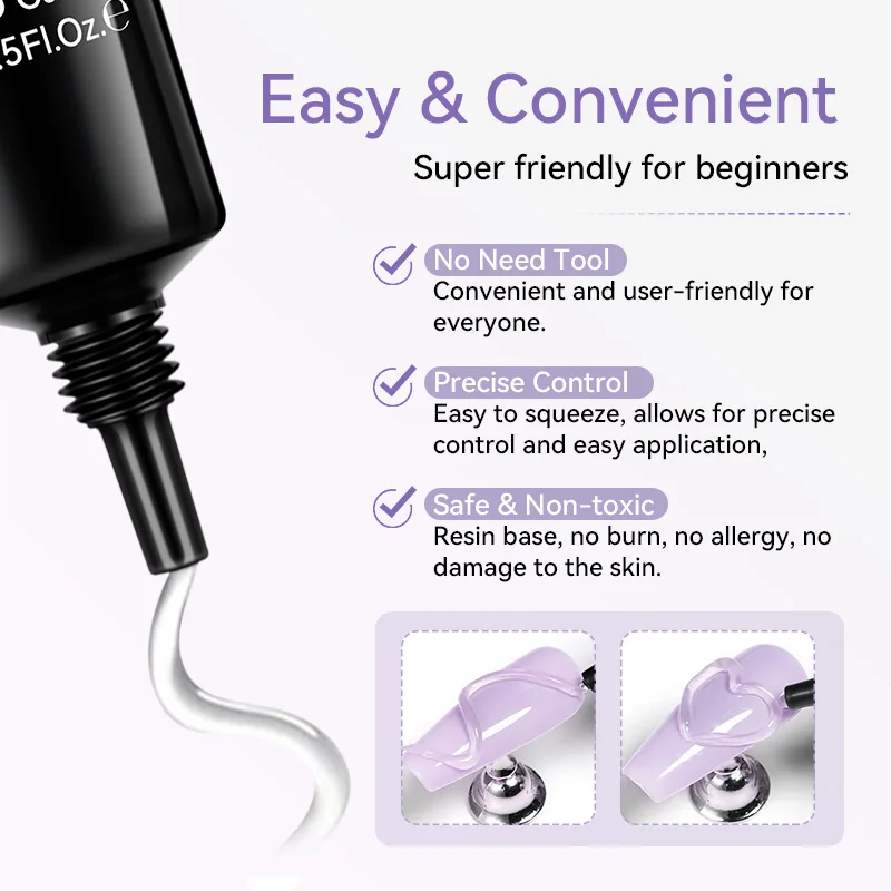BORN PRETTY 1/2/3Pcs 15ml 5D Sculpting Gel No Wipe UV LED Manicure Modeling Gel for 3D Nail Art Sculpting Shaping DIY Decoration