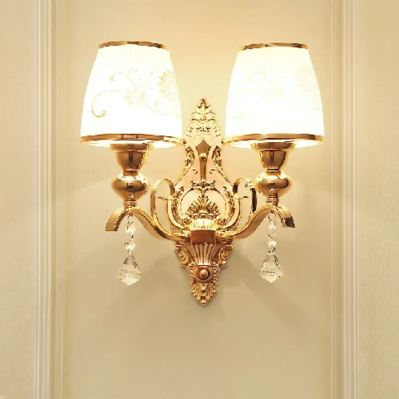 modern-minimalist-bedroom-bedside-lamp-aisle-living-room-background-wall-crystal-sconce