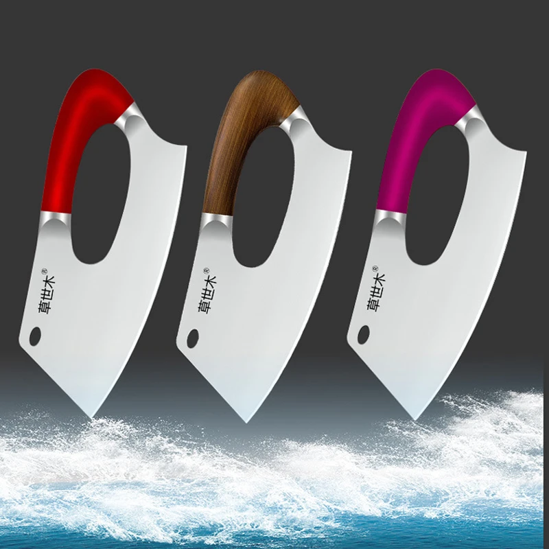 

Liang Da Germany Labor-saving Knife 5Cr15mov Stainless Steel Cleaver Knife Super Sharp Blade Chef Slicing Meat Vegetable Knife