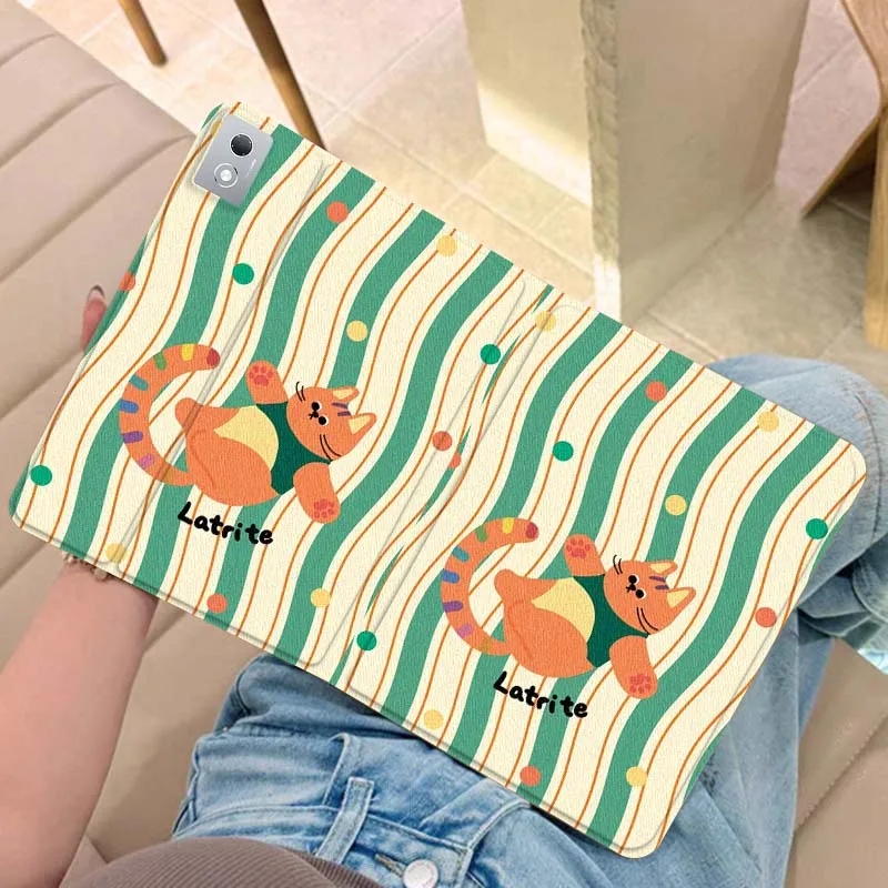 

Colorful Sweet Cat Art Tablet Case For Legion Xiaoxin Pad Y700 K10 M10 P11 K11 Pro Plus 10.6 11.5 Inch 2021 2023 2025