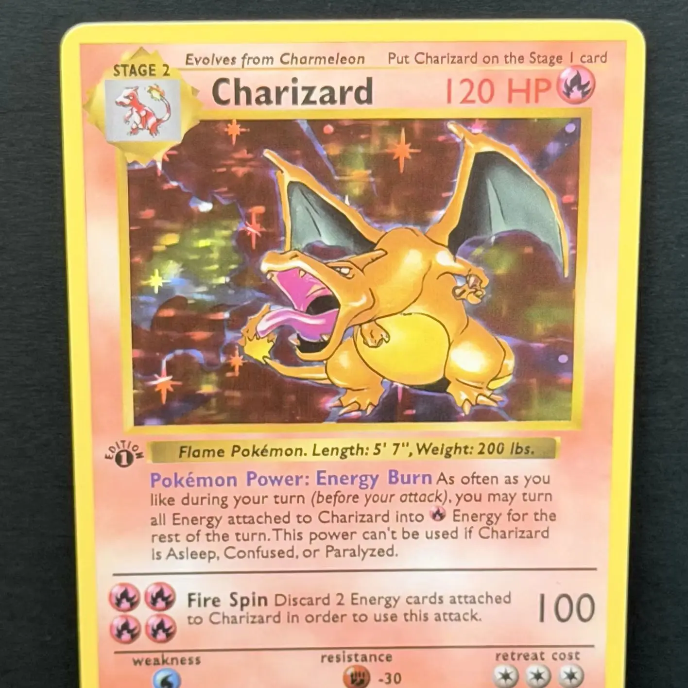 1999 풀 마크스 1ST EDITION 논홀로 게임 등급 카드 싱글 카드 CHARIZRD... - 4