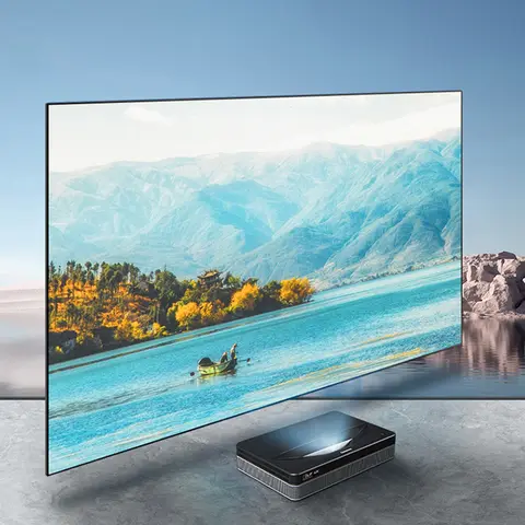 VisualMr Fresnel 5.0 Pro ALR UST Projection Screen Ambient Light Rejecting Fixed Frame Best for Ultra Short Throw Projector 4/8K