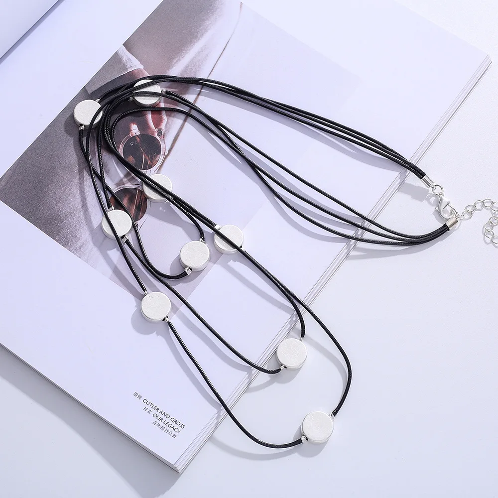 مجوهرات الأزياء الشعبية في أوروبا والولايات المتحدة شعبية متعددة الطبقات شخصية الترقوة URL القصير wo #1