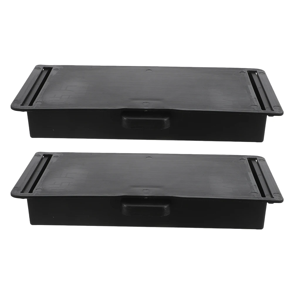 

2 Pcs under Table Storage Box Office Desk Organization for Hidden Drawer Organisation Kitchen Cabinet Organiser Plastic