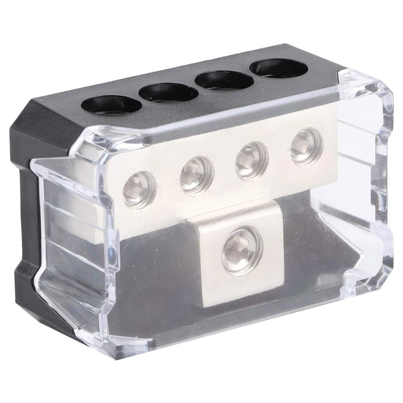 R9CC 0/4 Gauge Out for Boat Vehicle Car Splitter Output Power Ground Distribution Connecting Block No Crimping Required