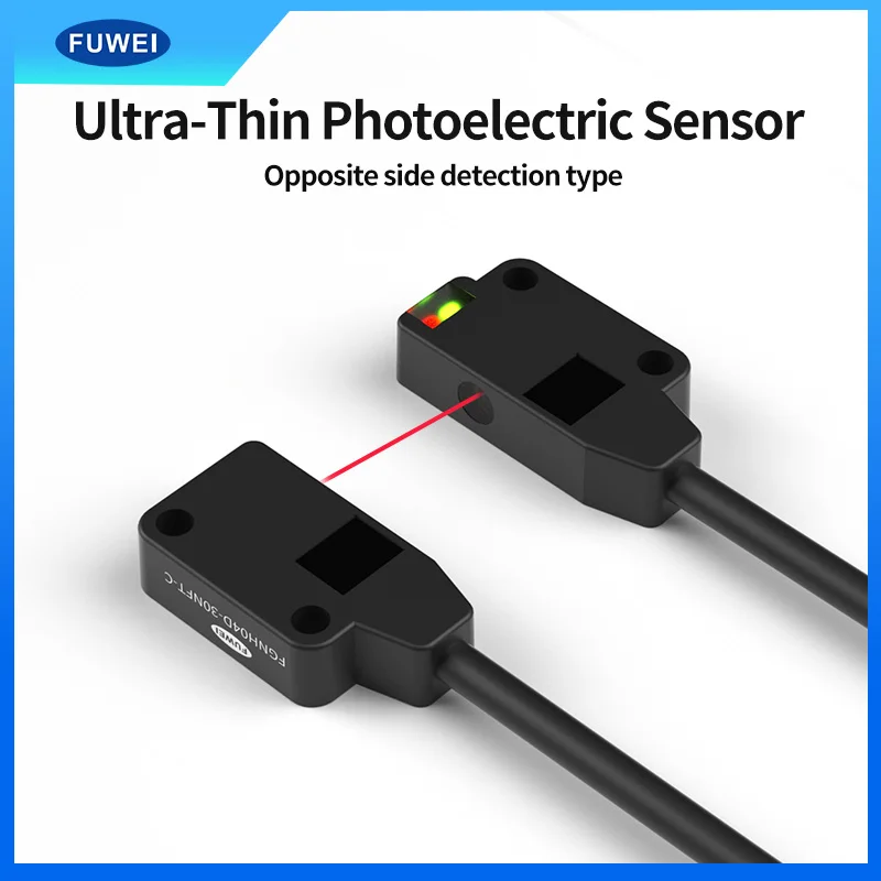 

FUWEI FGNH04 Series Ultra-Thin Photoelectric Sensing Switch Reflection EX-14A Front & Side Detection E3T-FD11 Compatible with EX