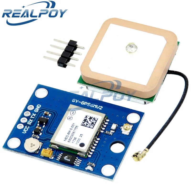 GY-NEO6MV2 NEO-6M GPS Module 3V-5V NEO6MV2 with Flight Control EEPROM MWC APM2.5 large antenna for arduino