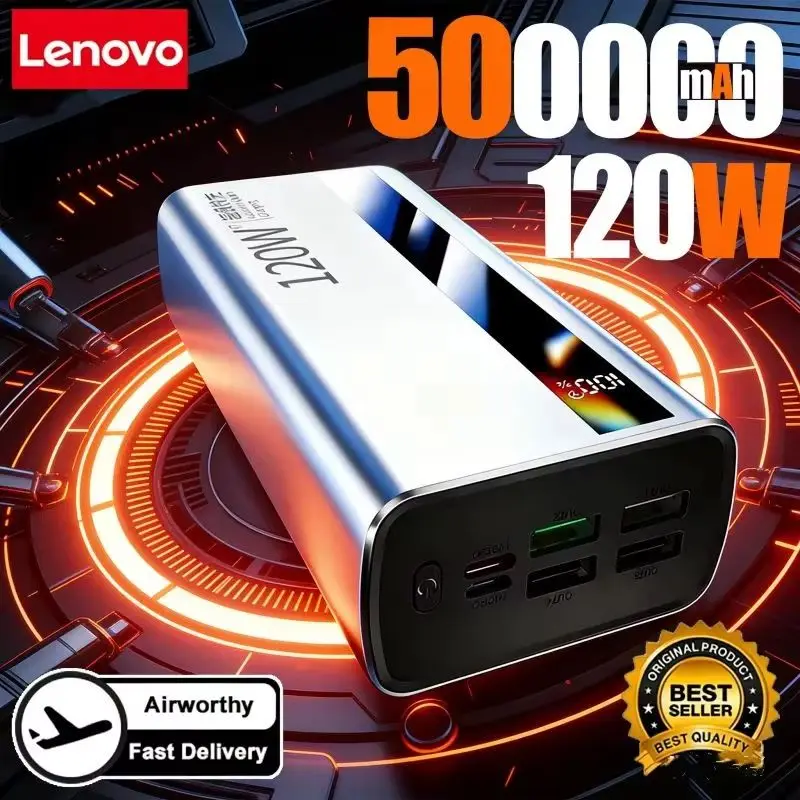 

ONEPLUS 500000 мАч 120 Вт сверхбыстрая зарядка большой емкости внешний аккумулятор портативное зарядное устройство для iPhone Samsung