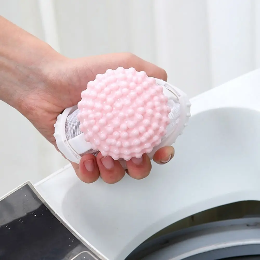 2 in 1 Laundry Balls Convex Filter Reusable Home Washing Machine Clothes Softener Hair Remove Dirt Clean Solid Laundry Balls