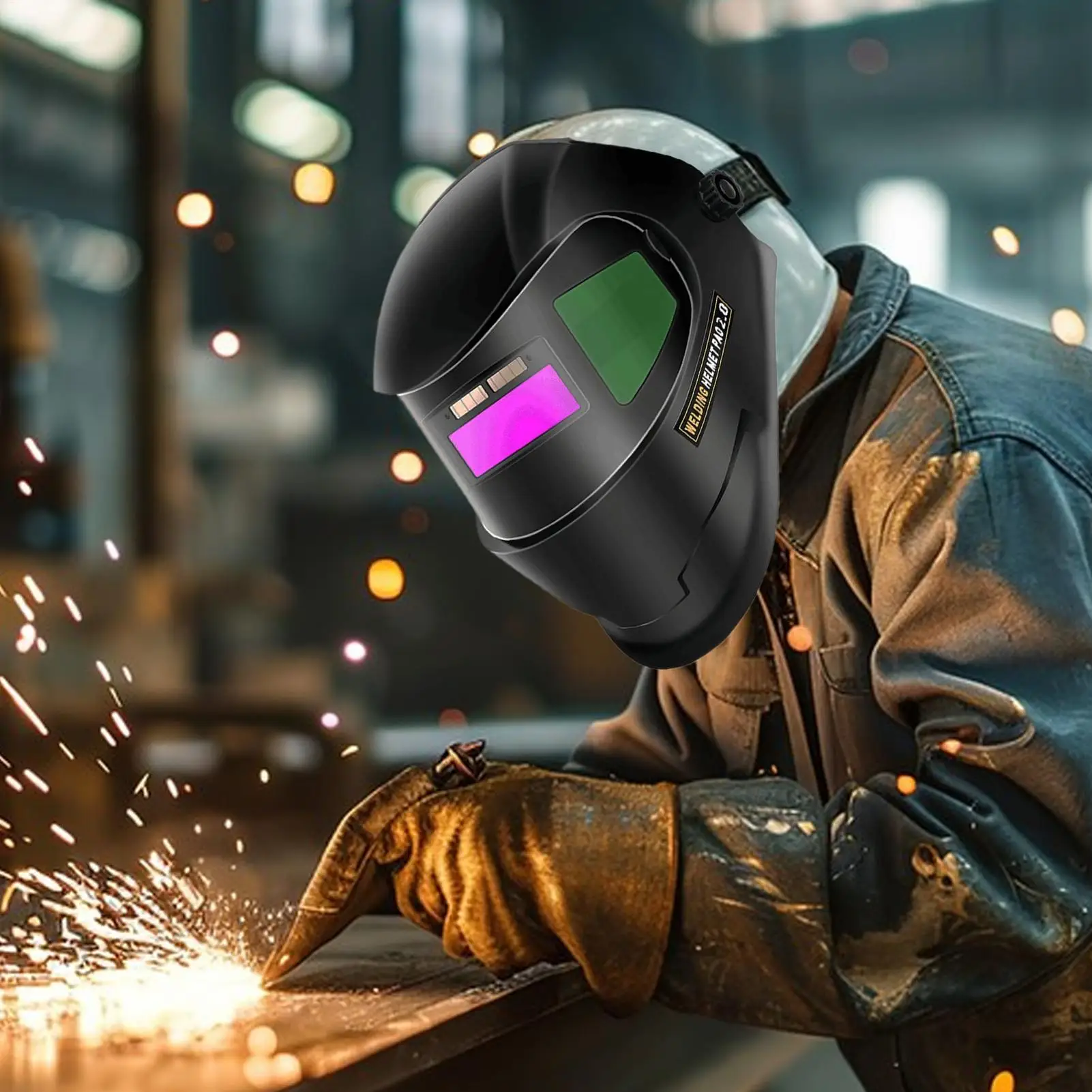 Welding Helmet Auto Darkening Protector Shield For Welding Soldering Protective Hood For Automotive Repair Construction Site