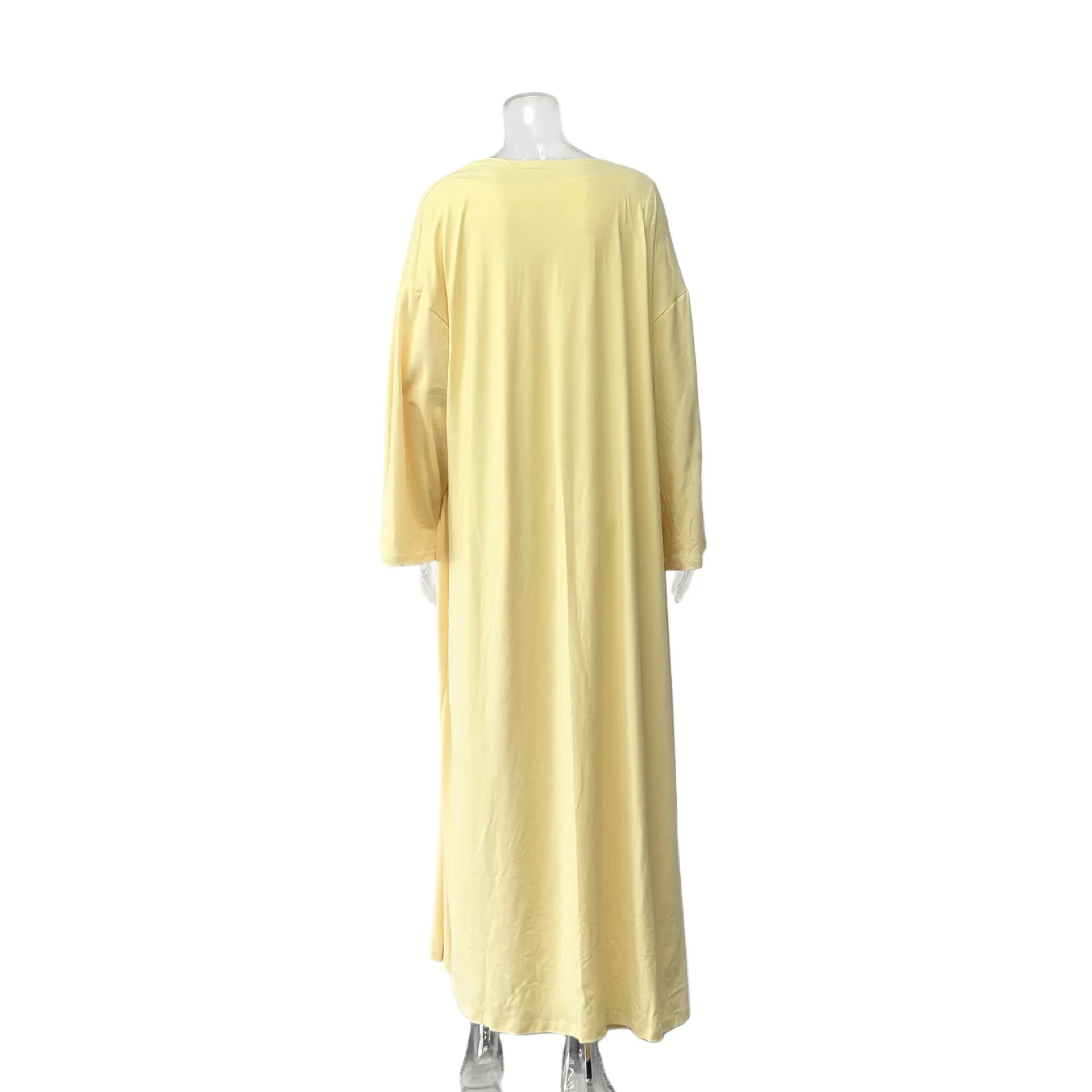 3 pieces women sets 2026 new autumn solid-color knitted home Europe long-sleeved tops+long pants+long robes suits clothing