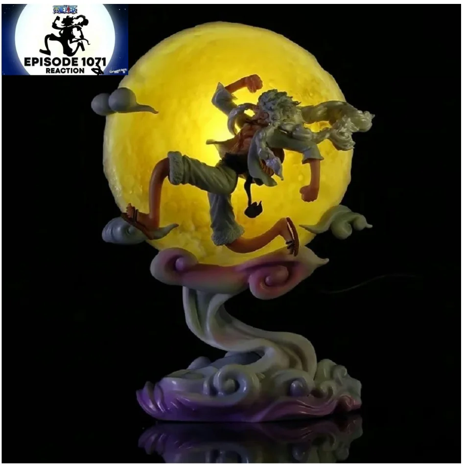 

15cm One Piece Figure Gk Wh Liberation Warrior 5th Level Nika Luffy Luminous Moon Racing Nika Handmade Model Ornament Toy Gifts
