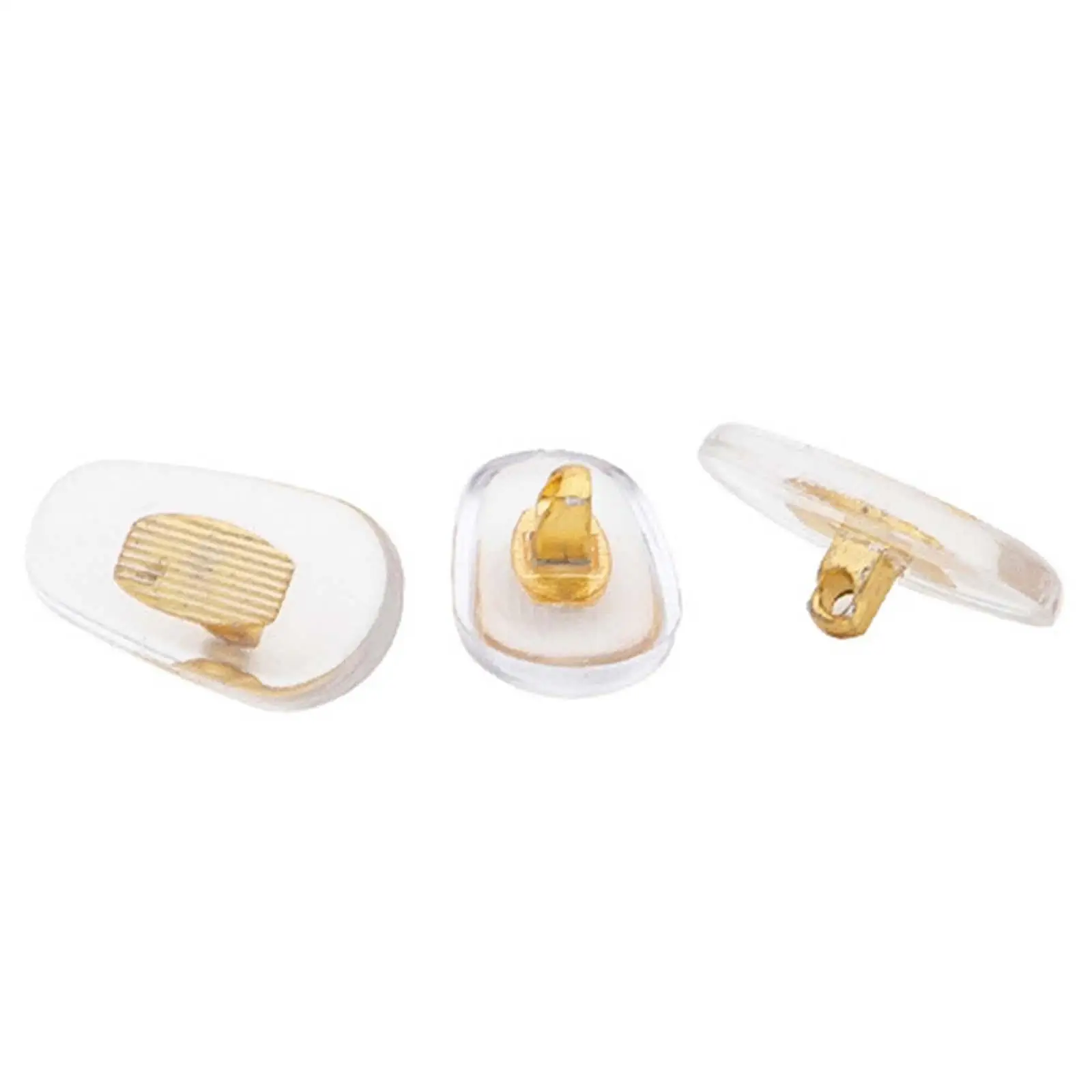 Glass Nose Pads Oval Silicone Push-in High Performance Components for Spectacles and Sunglasses Accessory