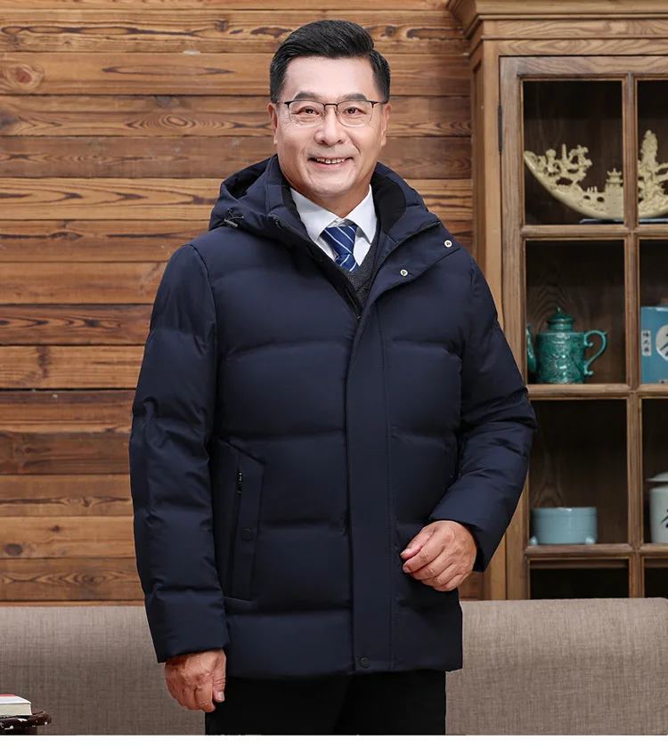 Men's Down Coats And Parkas Warm Winter Down Jacket Hooded High Quality Puffer Jacket Man Snow Peak Windproof Luxury Padding