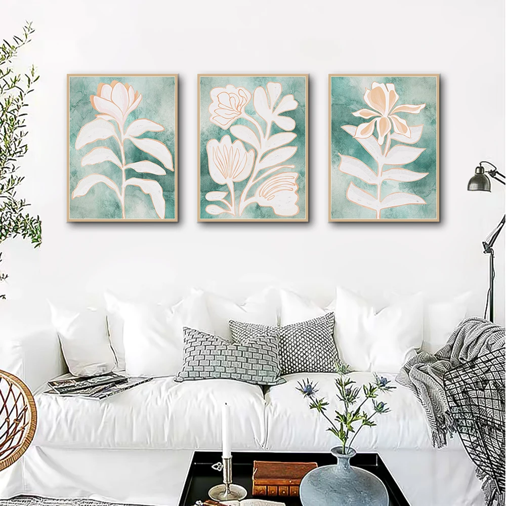 Abstract Green System Matisse Canvas Painting Flower Market Wall Art Vase Art Prints Vintage Living Room Bedroom Home Decoration