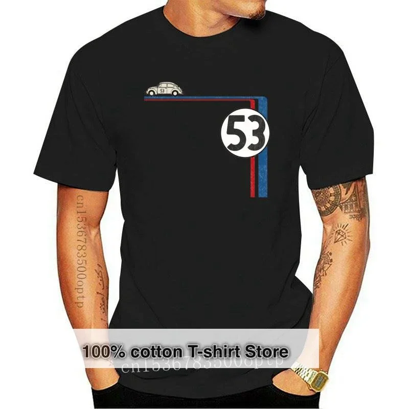 Neue herbie 53 t-shirt-auto film geht anzahl nummer k? fer khlen lässig stolz t hemd m?nner unisex modus t t-shirt freies verschiffen