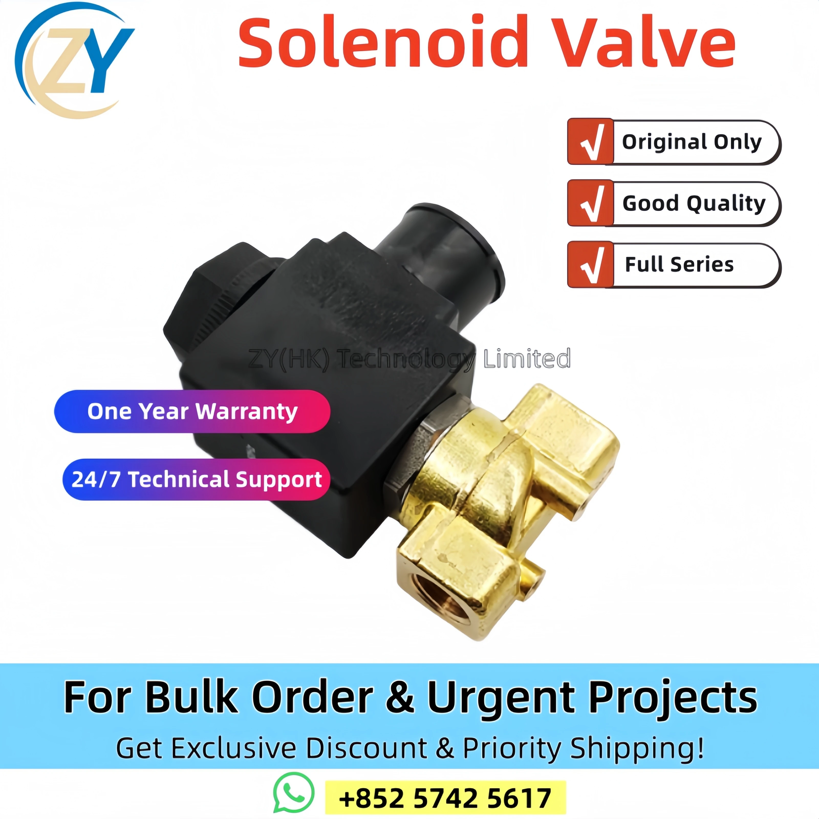 هانيويل VE408A VE4015A VE4020A VE408AA1007 VE4015A1146T VE4020A1195T صمام الملف اللولبي حقيقي الأصلي الشحن السريع #3