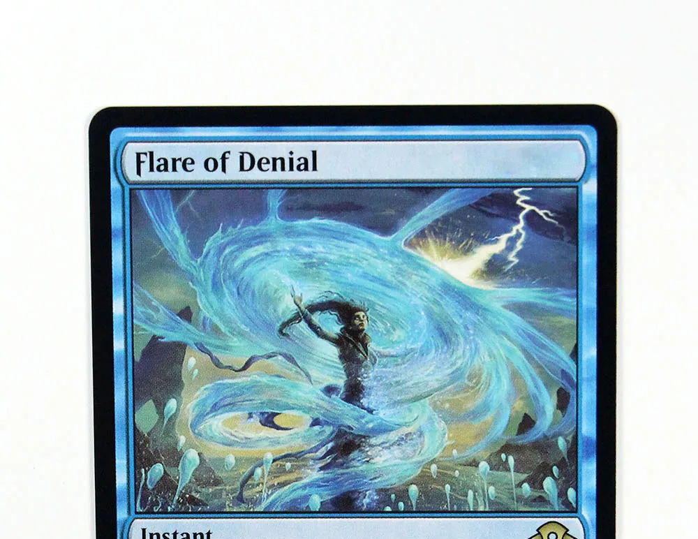 Flare of Denial (MH3) TCG Magic Proxy negro, naipes proxy de alta calidad, juego de mesa, baraja de cartas comerciales