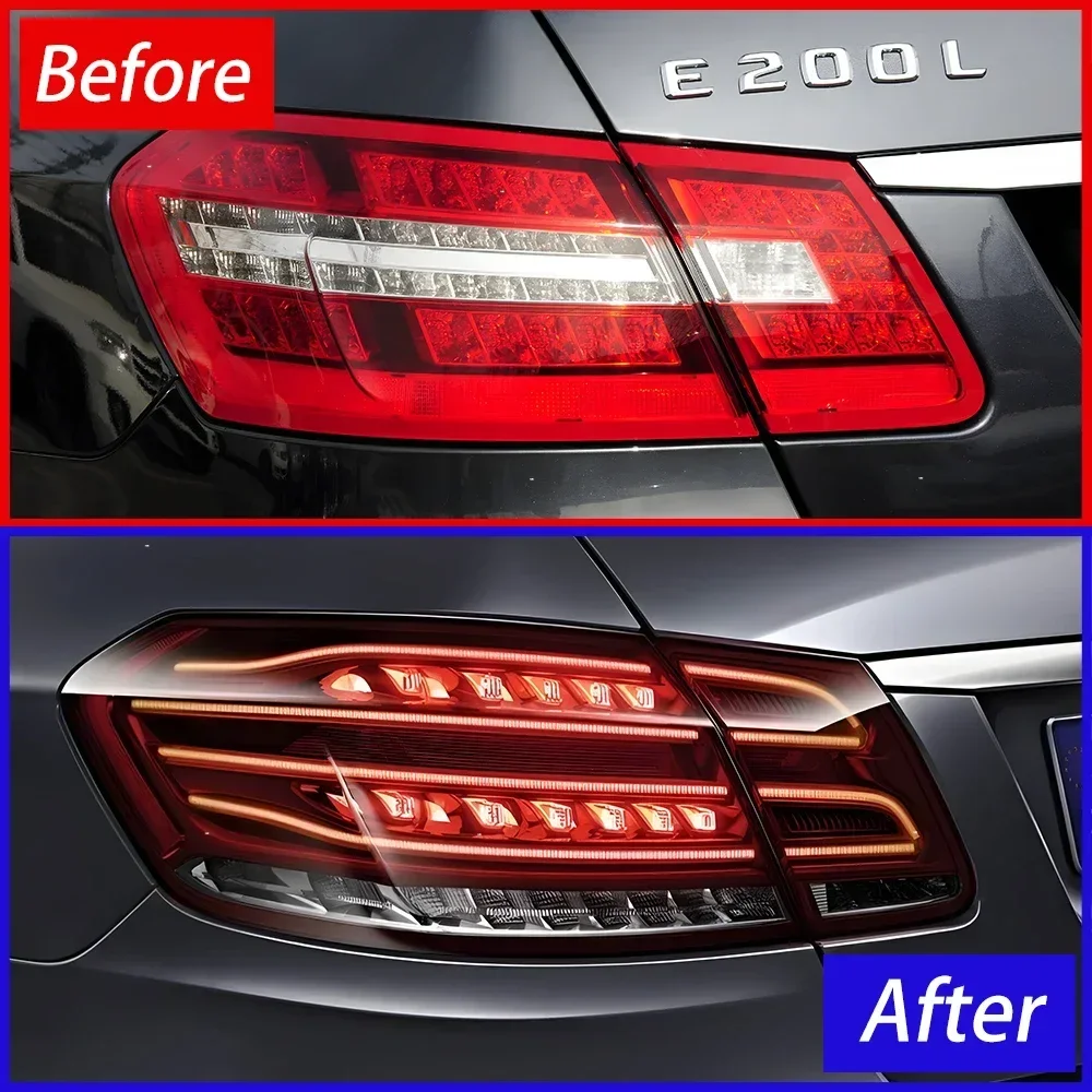 For Benz W212 2010-2015 Auto Rear Back Lamps Upgrade LED Dynamic Blink Signal Car Tail lights Plug and Play Accessories Assembly