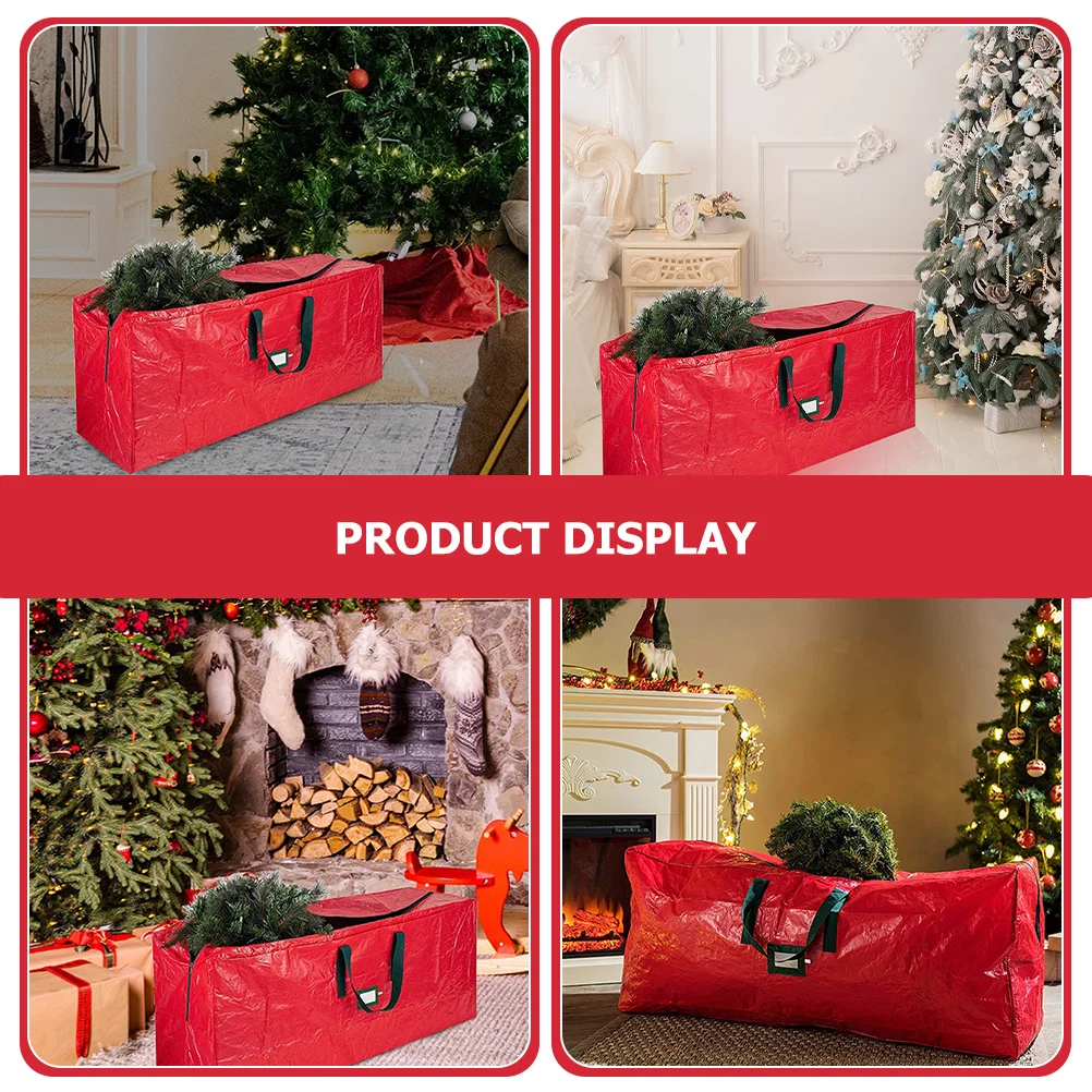 

Waterproof Christmas Tree Storage Bag with Zipper Heavy Duty Tree Carrier Bag for Indoor Outdoor Protection Storage Solution