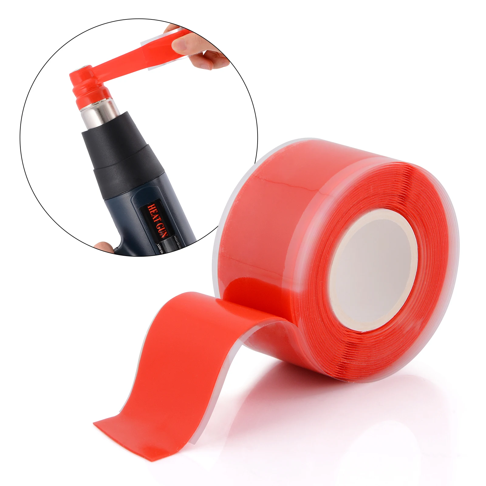 

EHDIS 100cm Heat Resistant Tape for Hot Air Gun Nozzle Wire Loop Carbon Vinyl Wrap Heat Gun Protection Heat Insulation Bandage