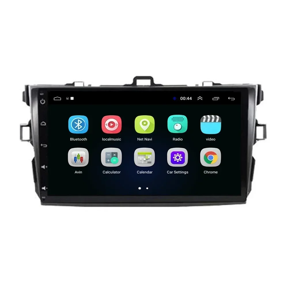 2 Din أندرويد 13 راديو ستيريو للسيارة DVD GPS مشغل فيديو الوسائط المتعددة 5G واي فاي كاميرا DSP Carplay لتويوتا كورولا 2007 +