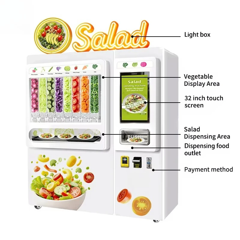 Werksqualität, globaler Bestseller, unbemannte Smart-Maschine für die kommerzielle Salatherstellung im Einkaufszentrum