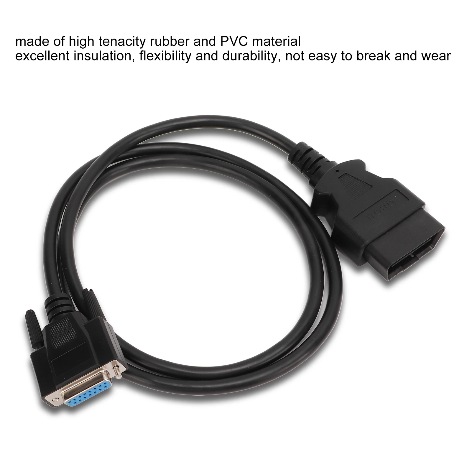 Main OBD2 Cable OBDII Test Diagnostic Connector Adapter Cable Replacement for Launch CRP123 CRP129 OBD-II Cable Vocom