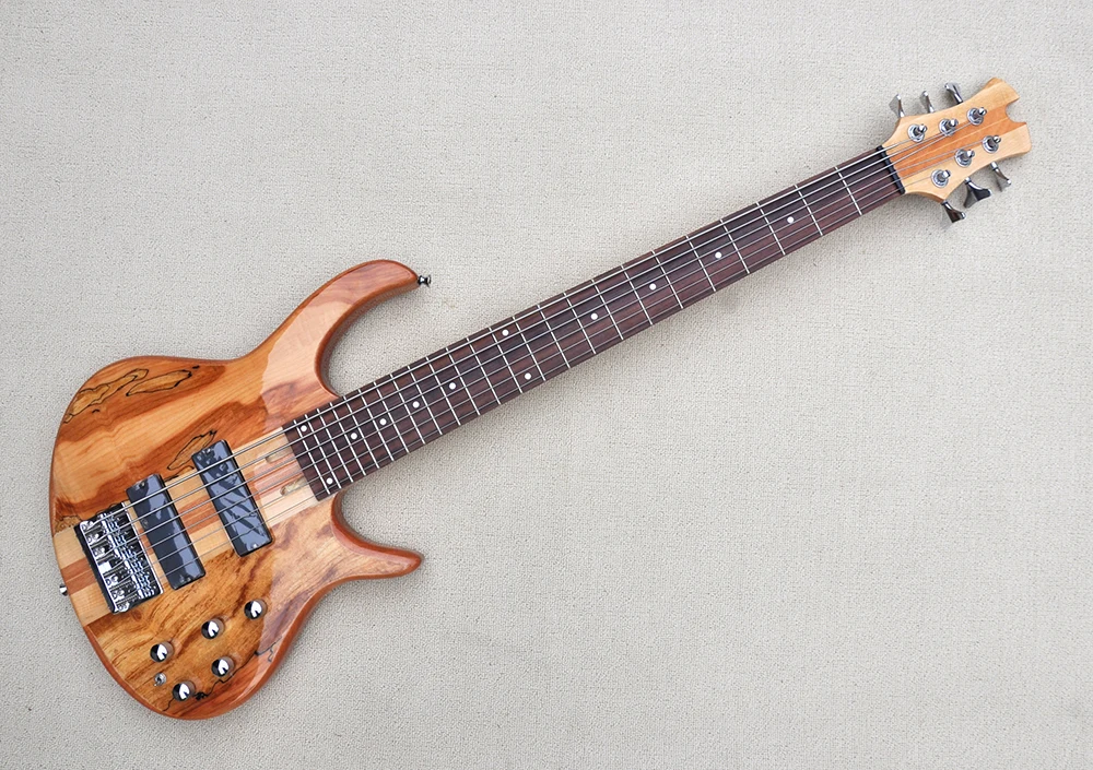 6 Strings Electric Bass Guitar with Rosewood Fretboard ,Chrome Hardware,Neck Through BodyProvide customization