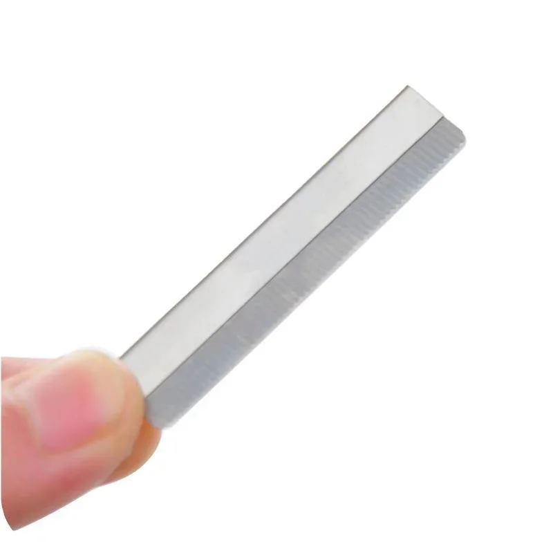 Lame per sopracciglia sostituibili in acciaio inossidabile da 50/10 pezzi - Trimmer per microblading, rasoio per rimozione peli del viso e strumenti di bellezza per il trucco