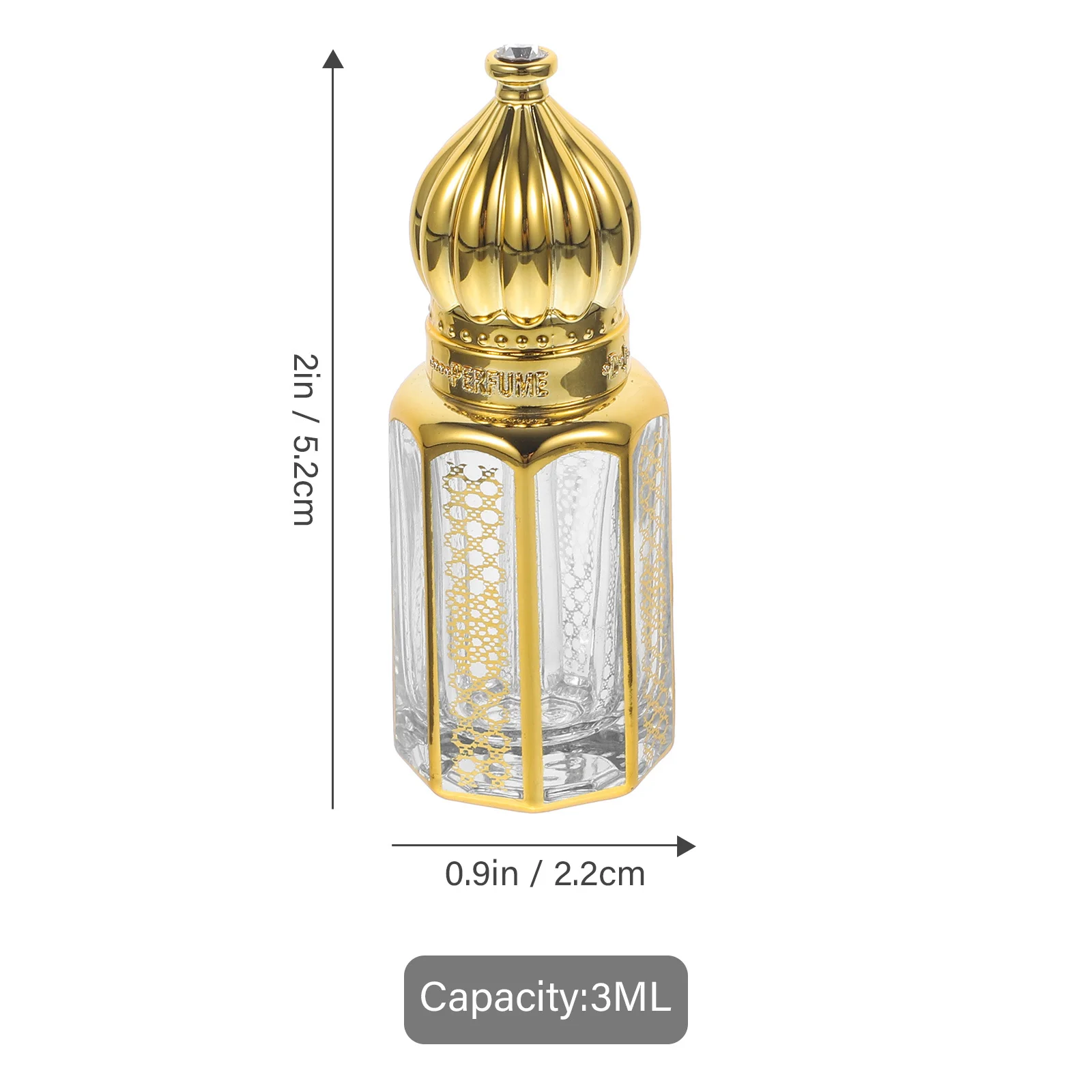 3Pcs Essential Oil Bottles Roll on Perfume Bottle Set Compact Refillable Roller Bottles for Oils Travel Use Essential Oil Roller