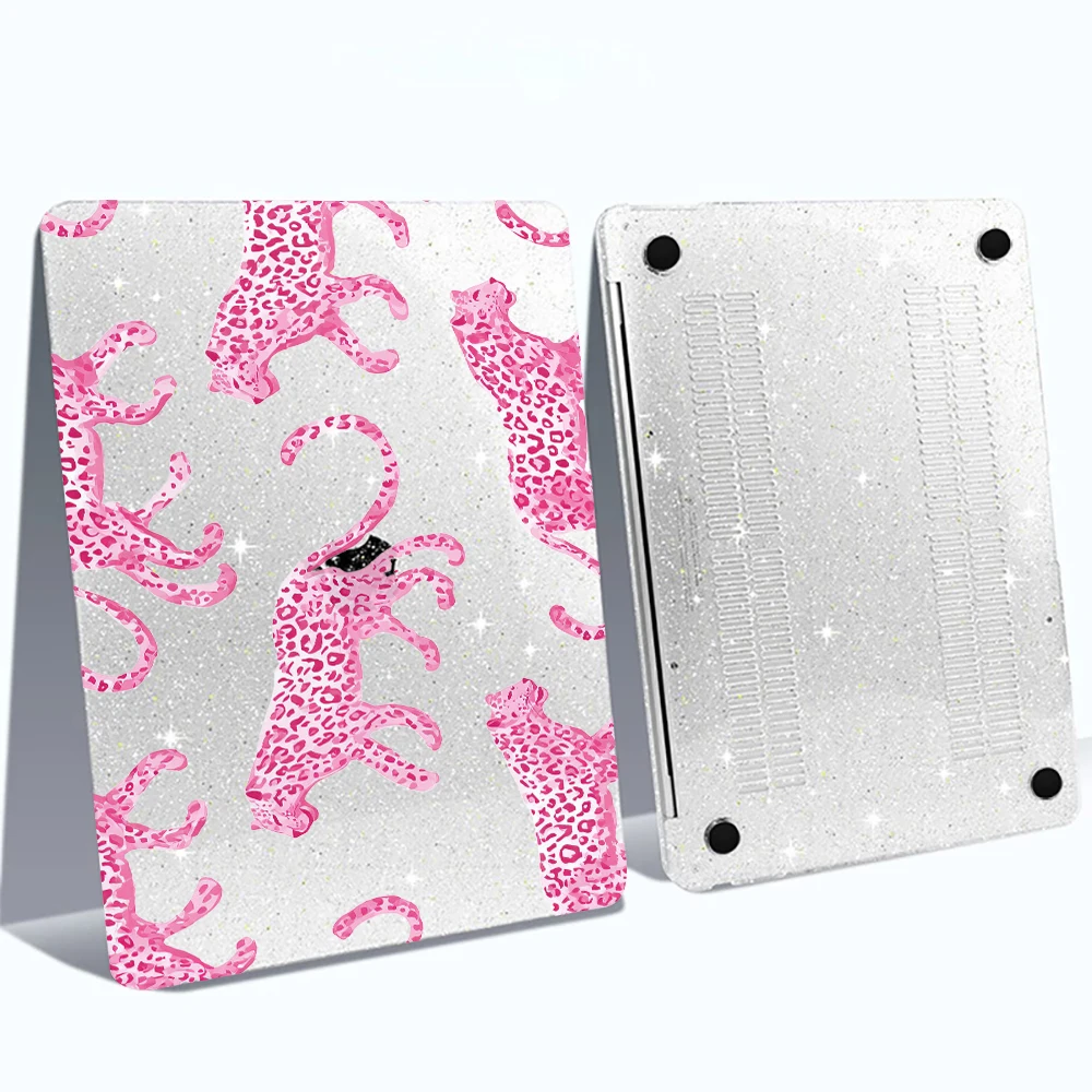 Glitter Laptop Case for MacBook Air 13 2026 M5 model A3449 Hard Cover for MacBook Neo 13 A18 Pro 14 16 M4 Air 15 M3 Print Case