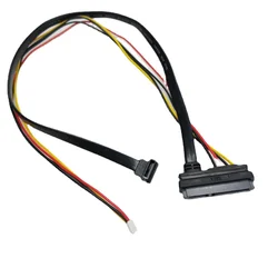 Computer Power Supply PH2.0 Small 4Pin Combo 7+15 Pin  22P SATA Conjoint CD/DVD HD Hard Disk Integrated Data Cable 45cm