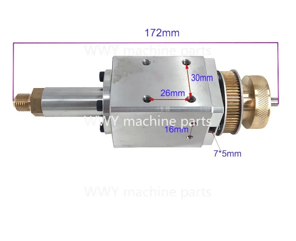 EDM Drilling Hole Rotated Head Electrode Tube Length 172mm for EDM Die Hole Drilling Machine