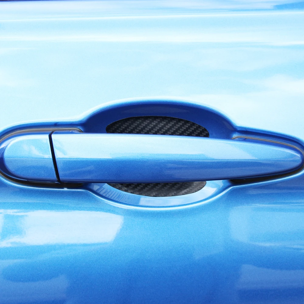 Car Door Handle Sticker Carbon Fiber Protection Film Styling For Toyota Land Cruiser Camry Prado Prius Yaris Corolla Vitz