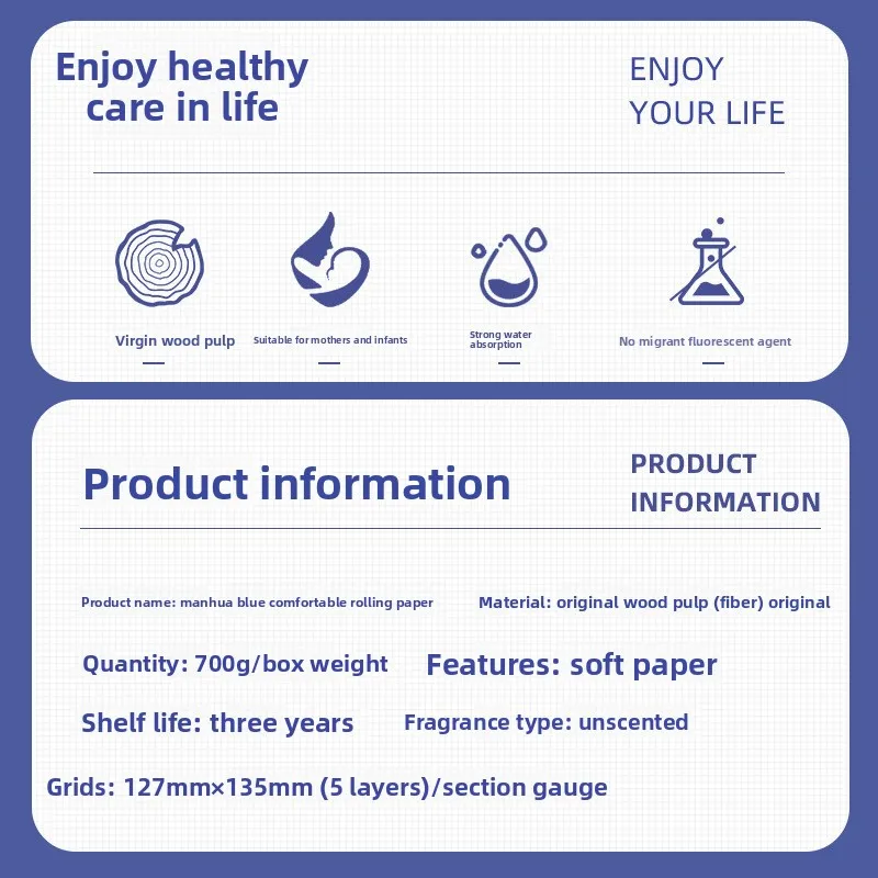 Steamed Rolls Paper, 12 Rolls/lift Coreless Roll Paper, 5 Layers Thickened, 58g/roll, Toilet Paper Log Small Roll Tissue