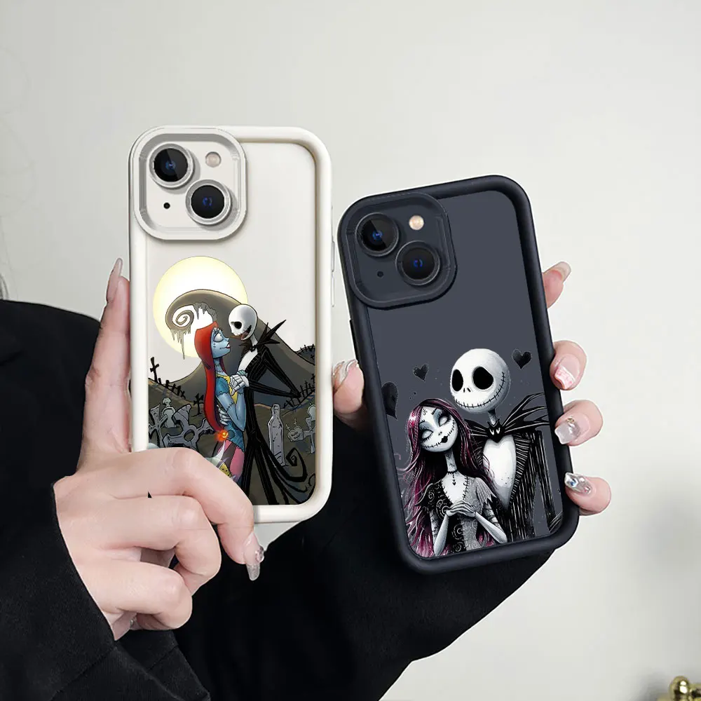 The Nightmare Before Christmas Couple Case For Infinix Note 40 30 12G96 VIP Hot 40 40I 30 30I 20 10 Pro Play Smart 8 7 6 5 Cover