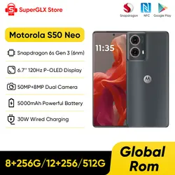 Global Rom Motorola Moto S50 Neo G85 Snapdragon 6s Gen 3 5G Smartphone 6.7'' 120Hz P-OLED Display 5000mAh Battery 50MP Camera