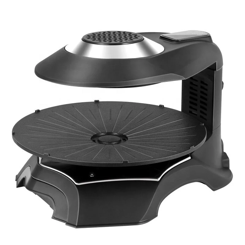 

3D Infrared Heating Touch Screen LCD Panel Control Baking Tray Griddles & Grill Pans Non-Stick Coating Bbq Grills