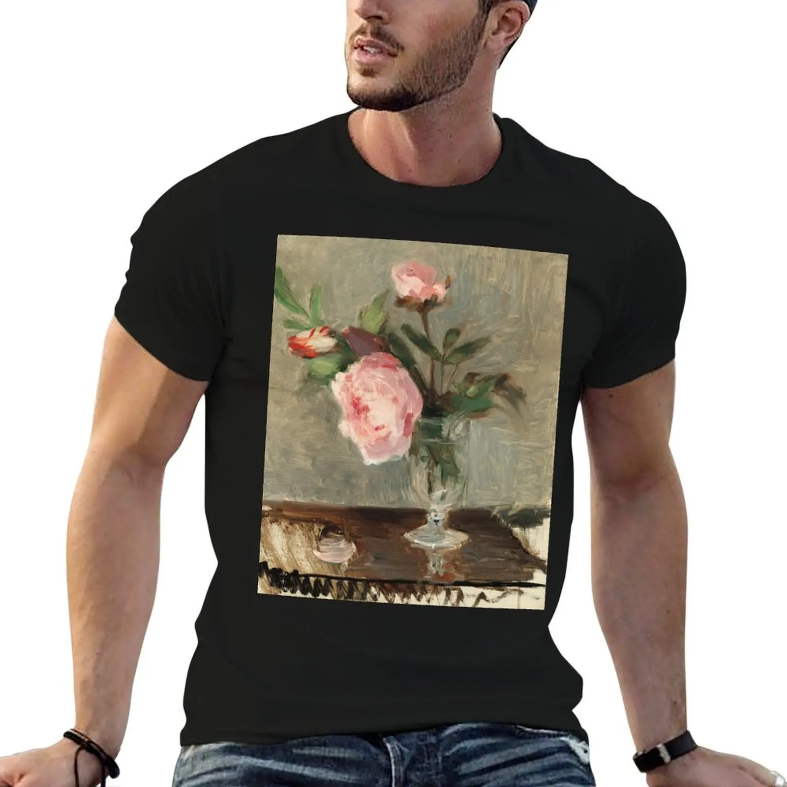 

Morisot CC0 Berthe shirt under Aesthetic t pack peonies man painting by for man license. T-Shirt t white shirts cotton