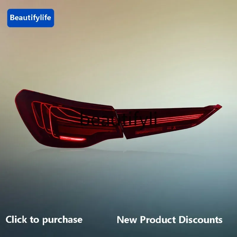 

Tail light assembly modified M4 CSL floating line LED running water tail light