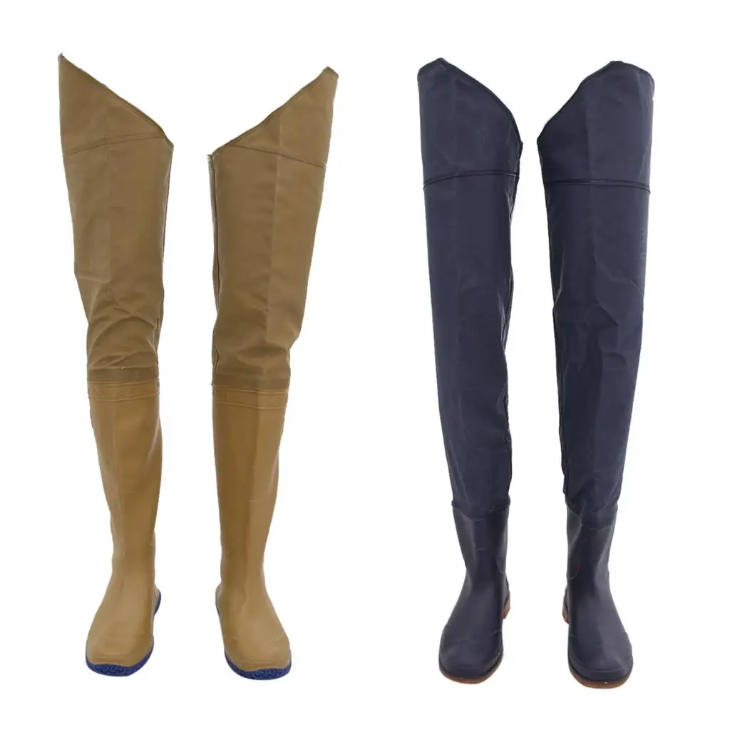 Fishing Pants for Men Wear Resistant Waterproof Trousers Built in Knee Pads for Marshland Wading