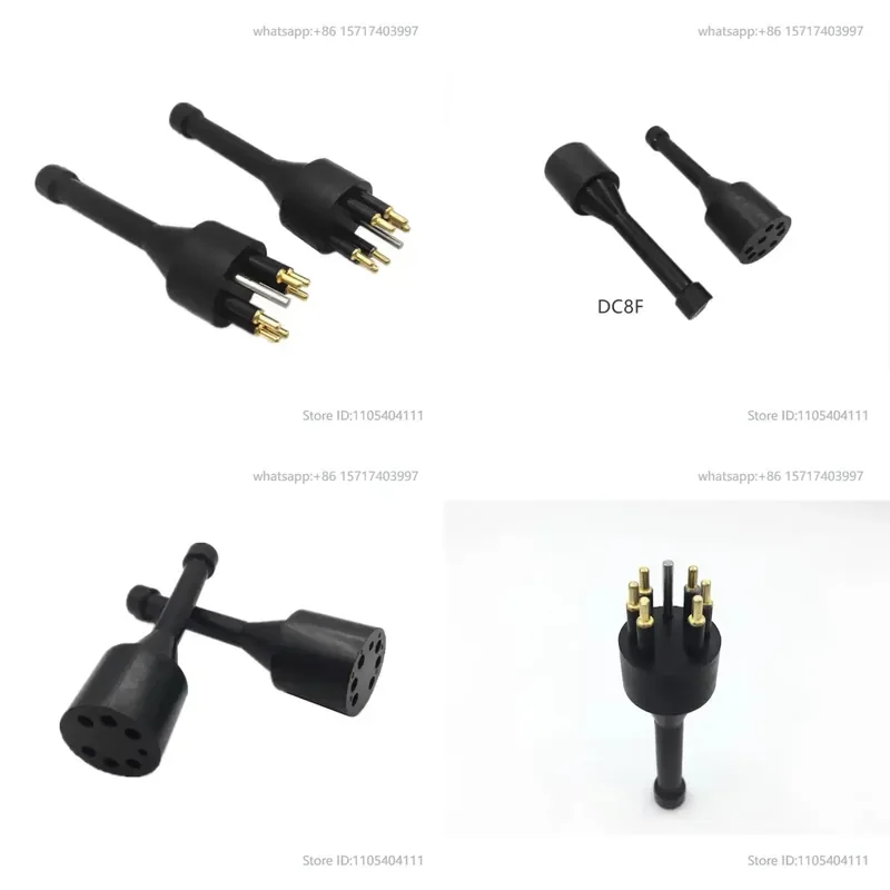 Standard 6 core waterproof plug connector short circuit switch