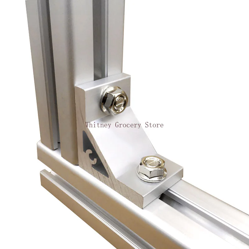 4/10 Sets Heavy 2020 Aluminum Extrusion L Corner Brackets with 20 Series Extruded Connectors Extru Profil Esquina Nut Bolts