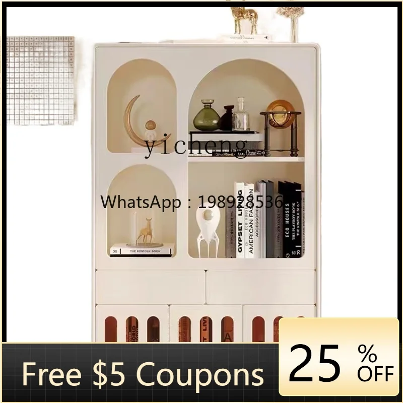 

ZZXL Household Minimalist Modern Bookcase Entrance Cabinet Display Cabinet Storage Cabinet Dining Side Locker