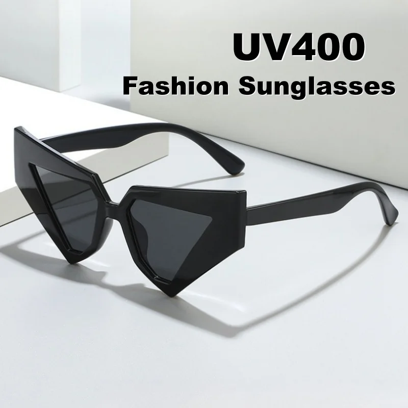 

New Stylish and Unique Cat-eye Sunglasses Trendy Street-style Sun Glasses Unisex Premium Minimalist UV400 Shades Eyewear