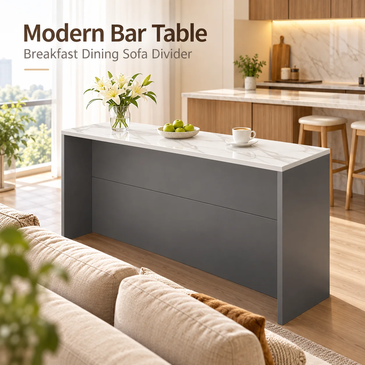 Commercial Kitchen And Bar - AOLIVIYA Narrow Bar Table Modern High